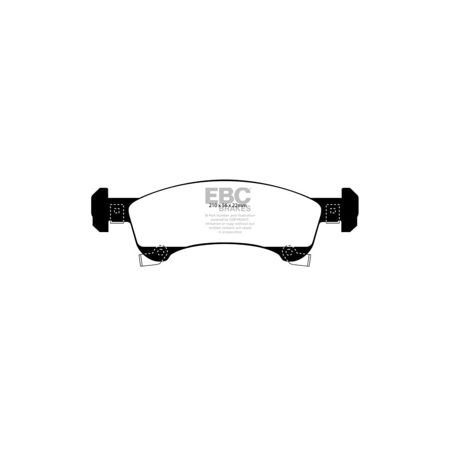 EBC PDKF710 Ford Lincoln Ultimax Front Brake Pad & Plain Disc Kit (Inc. Expedition & Navigator) 2 | Duco Car Parts UK Car Parts