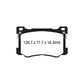 EBC PD02KF639 Hyundai Genesis Redstuff Front Brake Pad & Plain Disc Kit - Brembo Caliper 2 | Duco Car Parts UK Car Parts