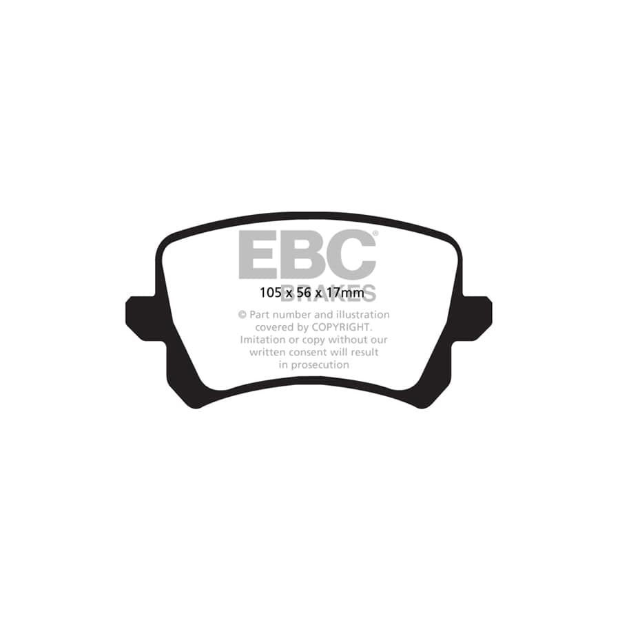 EBC PDKR097 Audi Seat VW Ultimax Rear Brake Pad & Plain Disc Kit - TRW Caliper 2 | Duco Car Parts UK Car Parts