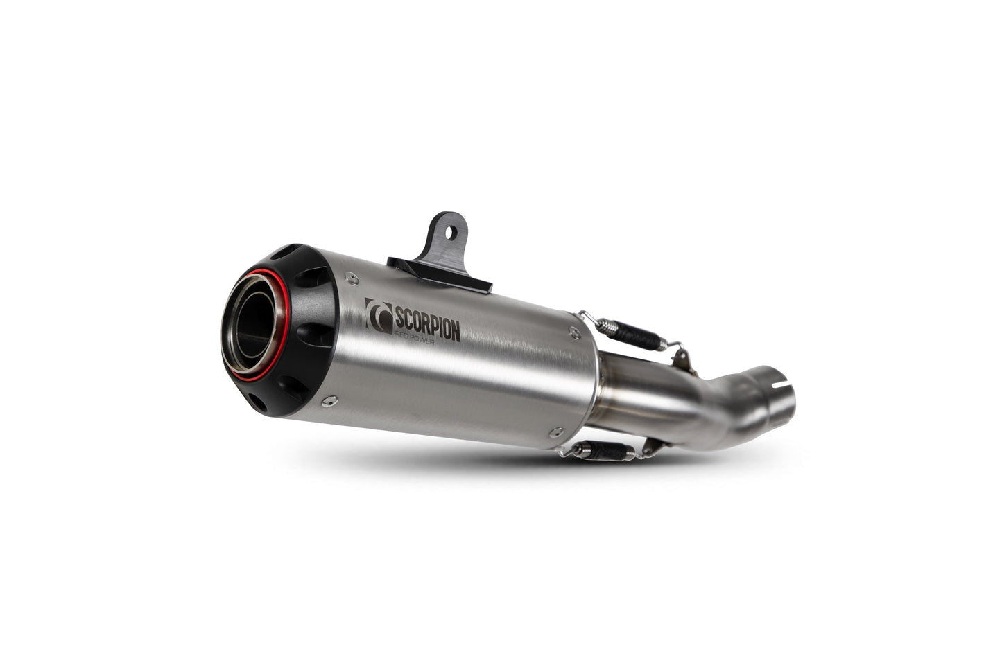 Scorpion PHA195SEO Honda CB 500 F Red Power Slip-On - Brushed Stainless Steel Sleeve | Duco Car Parts UK UK