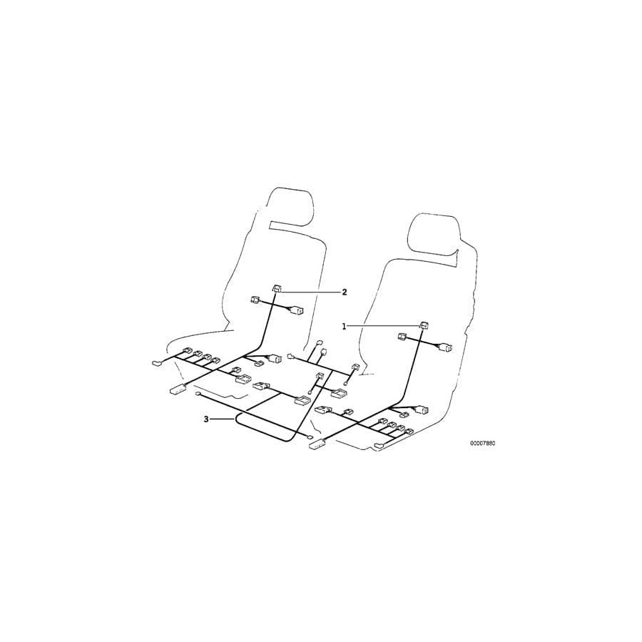 Genuine BMW 61121392700 E31 Wir.Set Seat/Mirror/Steering Column Memo (Inc. 840i, 850Ci & 840Ci) | Duco Car Parts UK Car Parts