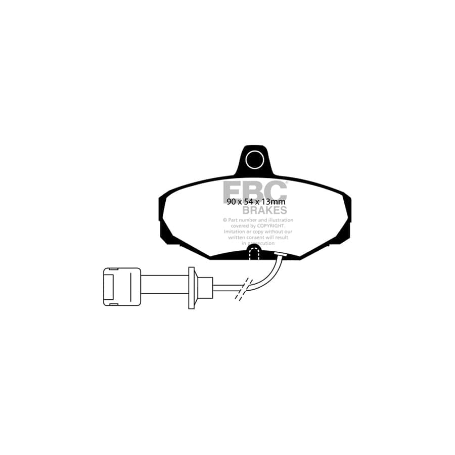 EBC PDKR337 Ford Granada Mk3 Ultimax Rear Brake Pad & Plain Disc Kit - Girling/TRW Caliper 2 | Duco Car Parts UK Car Parts