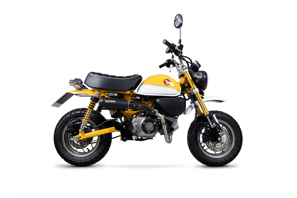 Scorpion PHA193SYSBCER Honda Monkey Red Power Full System - Black Ceramic Coated Sleeve | Duco Car Parts UK UK