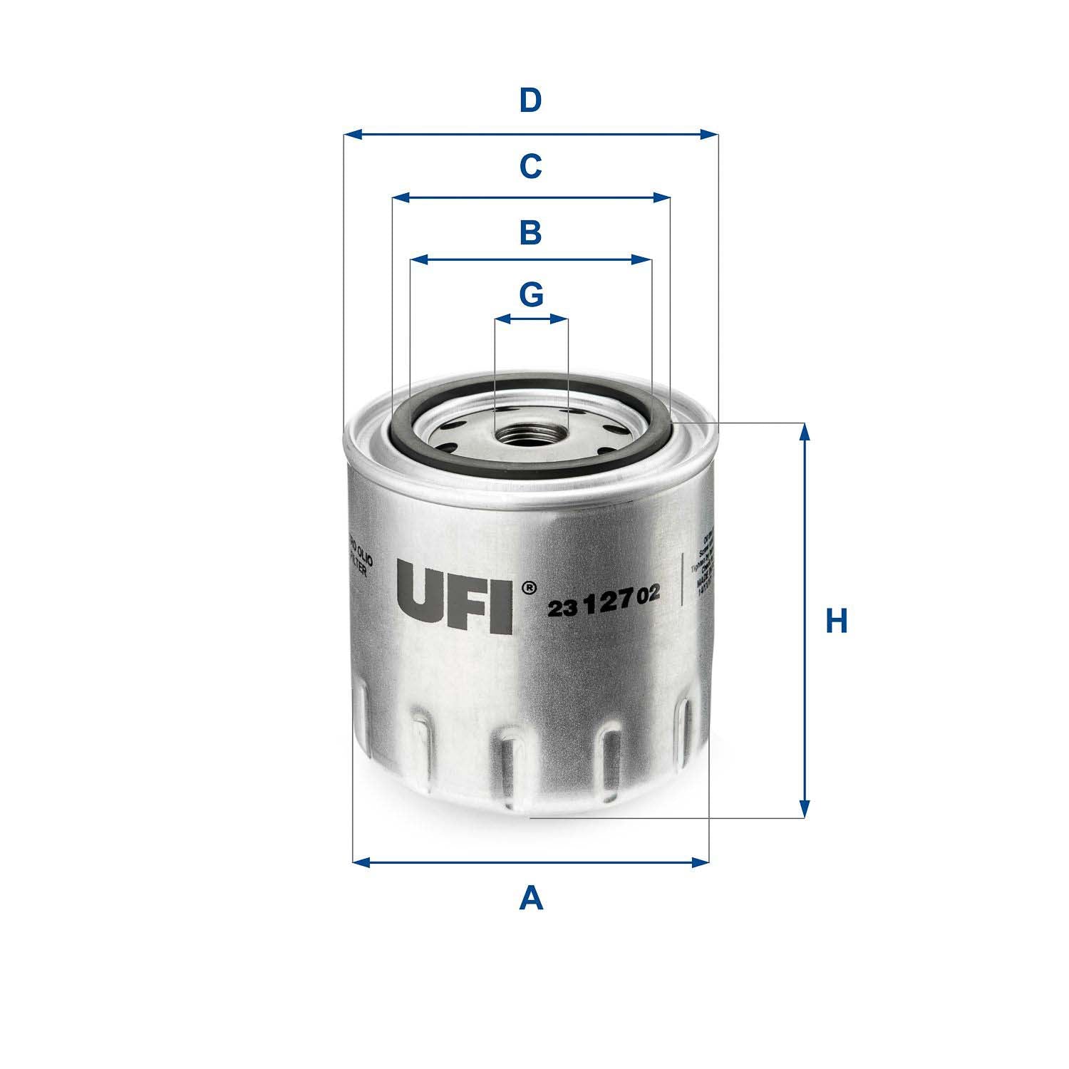 UFI 23.127.02 Oil Filter