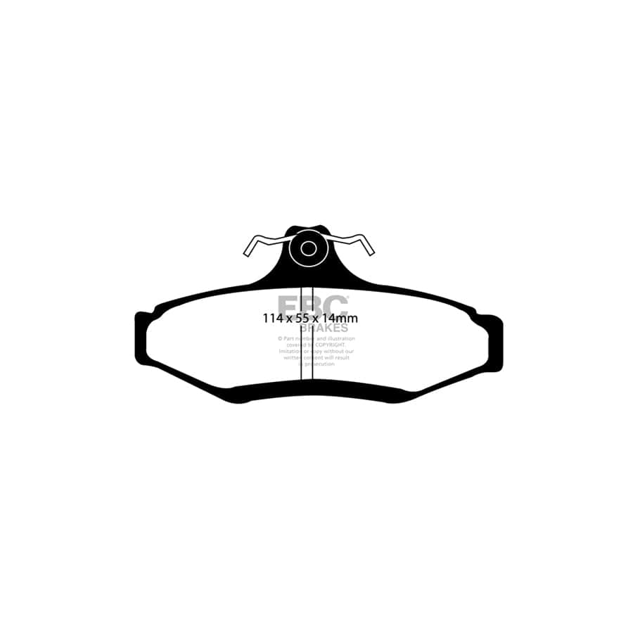 EBC PD01KR251 Daewoo Nubira Greenstuff Rear Brake Pad & Plain Disc Kit 2 | Duco Car Parts UK Car Parts