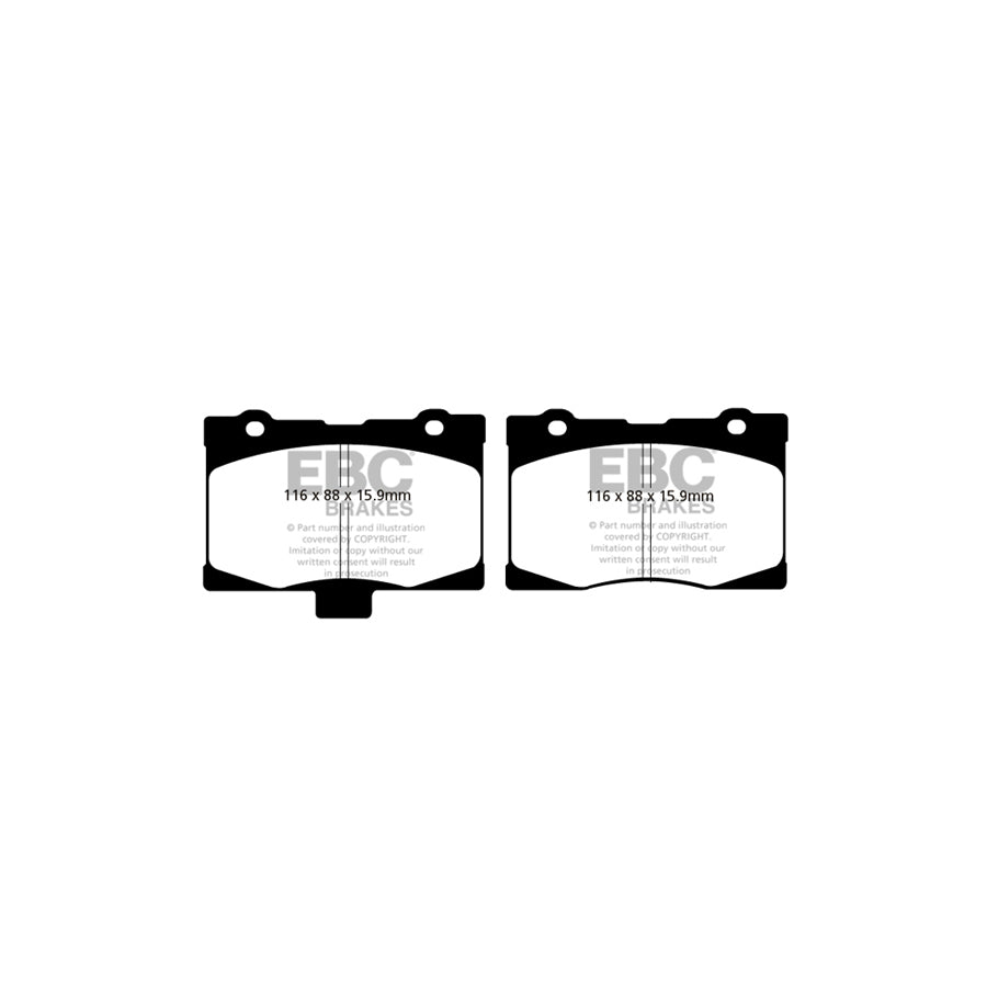 EBC DP31735C Honda Legend Redstuff Front Brake Pads 2 | Duco Car Parts UK Car Parts