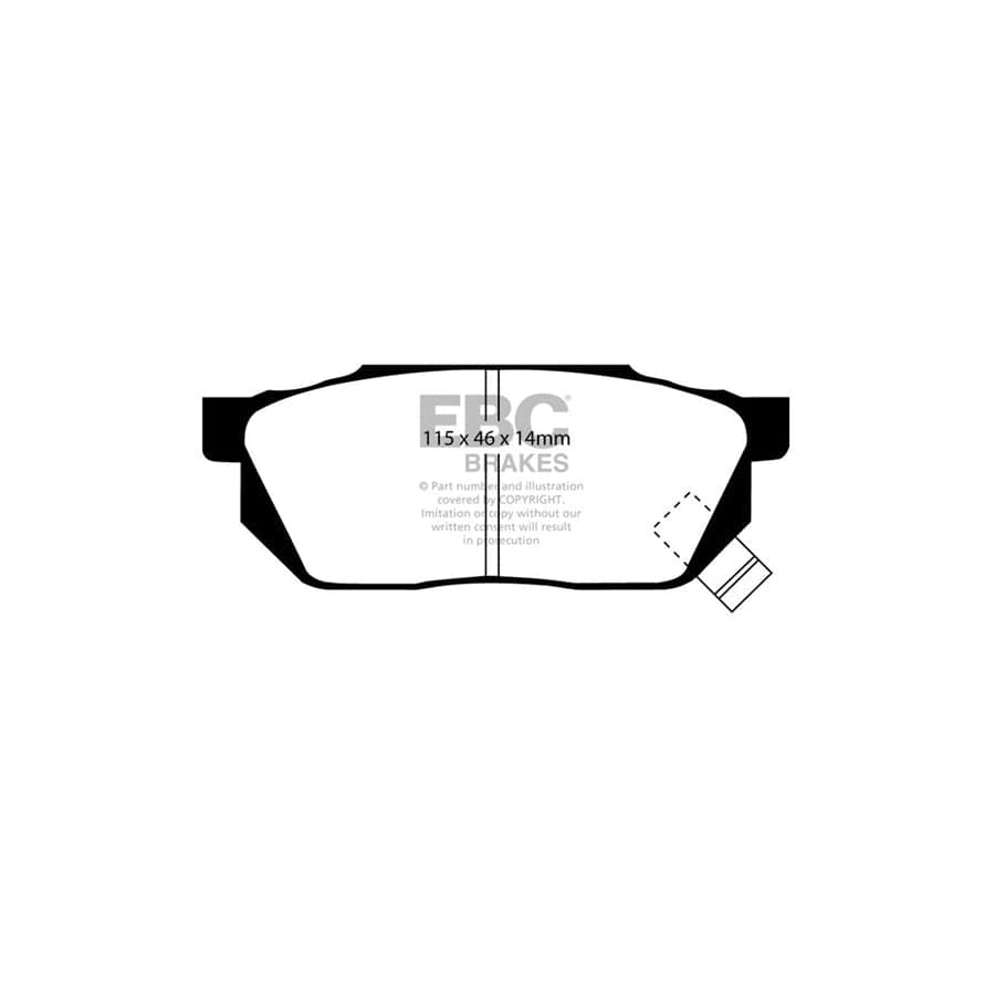 EBC PD01KF678 Honda Prelude Greenstuff Front Brake Pad & Plain Disc Kit  - Tokico Caliper 2 | Duco Car Parts UK Car Parts