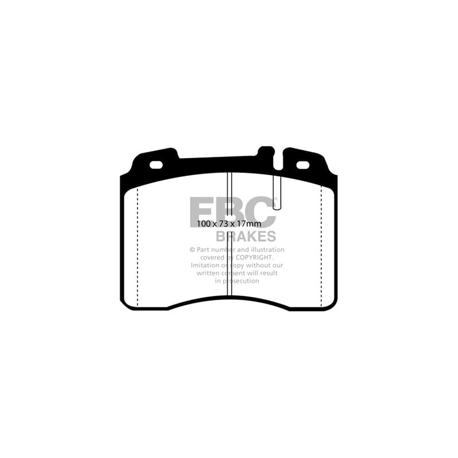 EBC PDKF1214 Mercedes-Benz C208 W/T210 Ultimax Front Brake Pad & Plain Disc Kit - ATE Caliper 2 | Duco Car Parts UK Car Parts