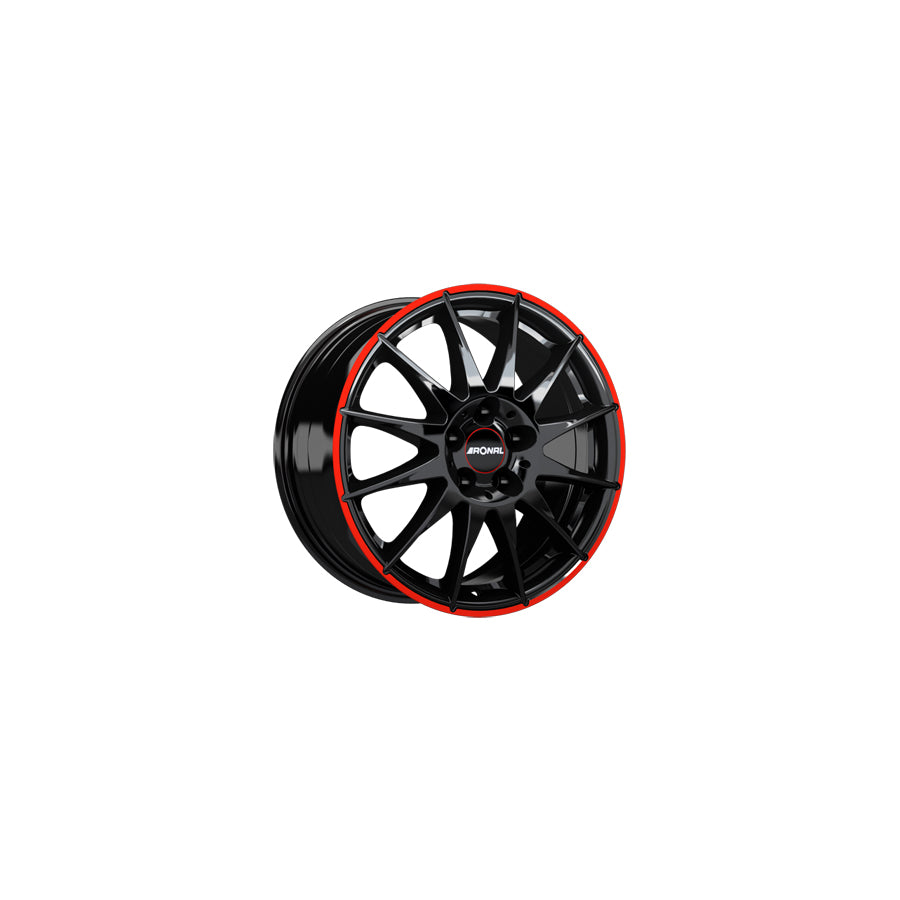 Ronal R54 MCR 8x18 ET45 54R8805.27X/MCR Jetblack - Red Rim Wheel | Duco Car Parts UK Car Parts