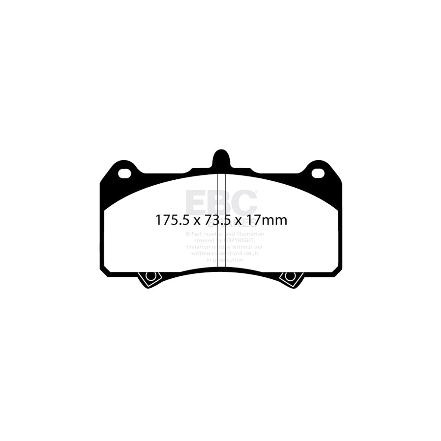 EBC DP8074RPX AP Racing Front RP-X Brake Pads 2 | Duco Car Parts UK Car Parts