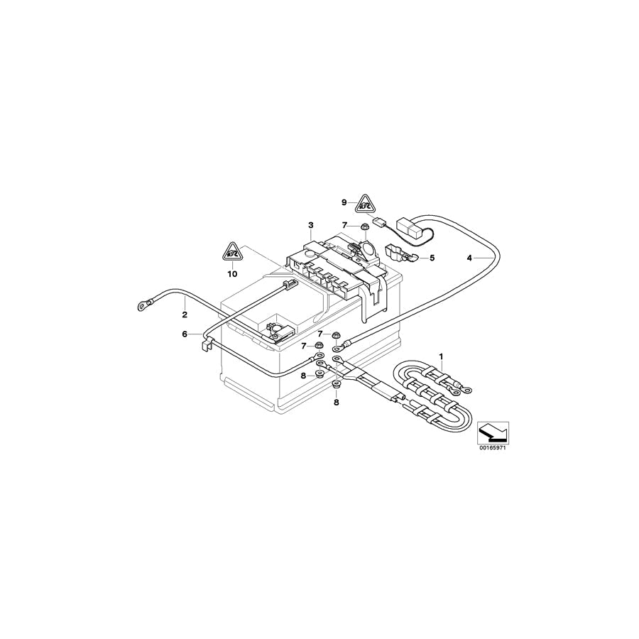 Genuine BMW 61127618677 E84 E87 Battery Cable, Negative, Ibs (Inc. X1 18d, X1 18dX & Drophead) | Duco Car Parts UK