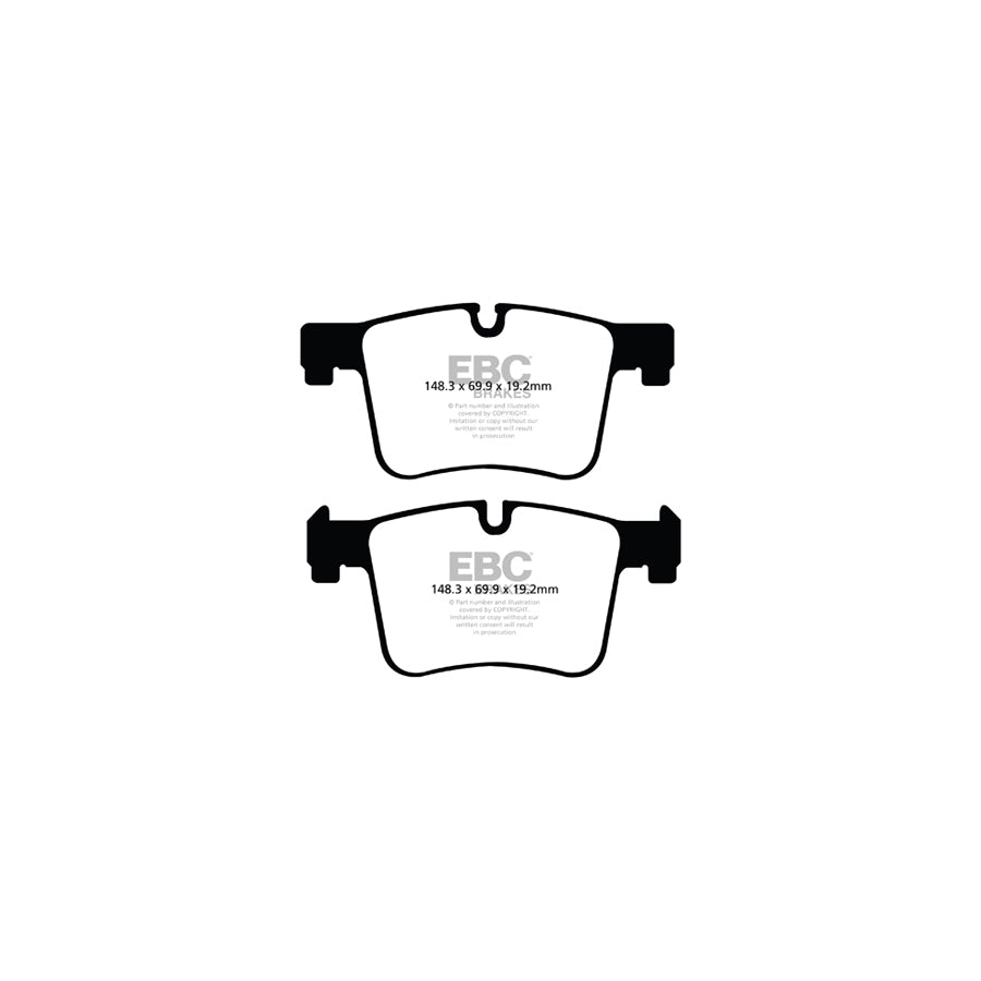 EBC PD07KF314 BMW Redstuff Front Brake Pad & USR Disc Kit - ATE Caliper 2 | Duco Car Parts UK Car Parts