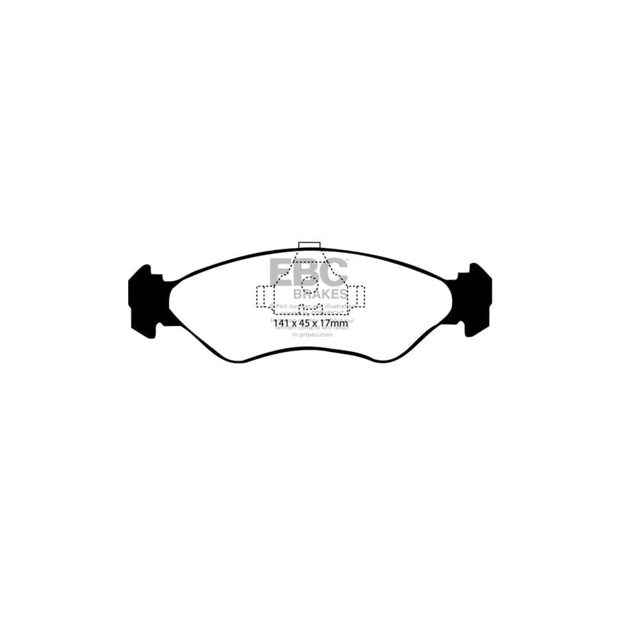 EBC PDKF722 Ford Fiesta Ultimax Front Brake Pad & Plain Disc Kit 2 | Duco Car Parts UK Car Parts