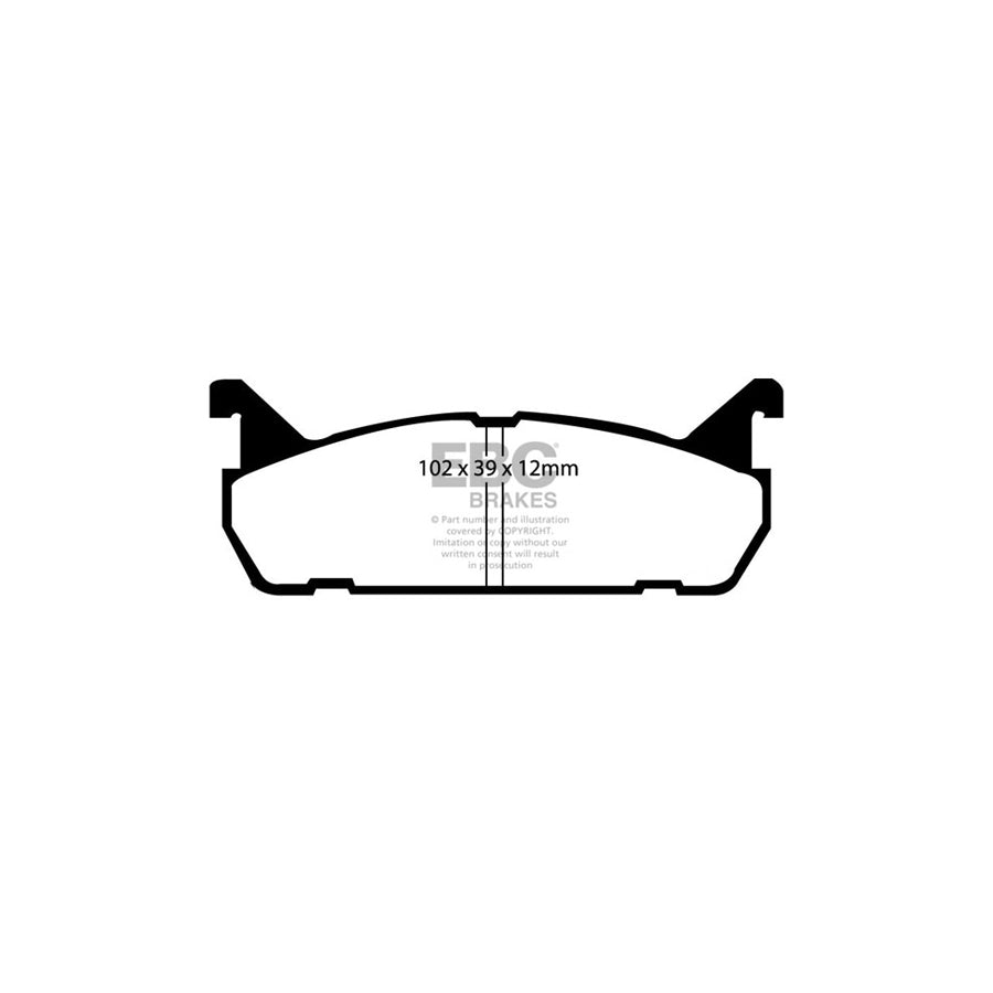 EBC PD13KR285 Mazda Yellowstuff Rear Brake Pad & GD Disc Kit - Akebono Caliper (Inc. Mazda 323 & MX5 Mk1) 2 | Duco Car Parts UK Car Parts