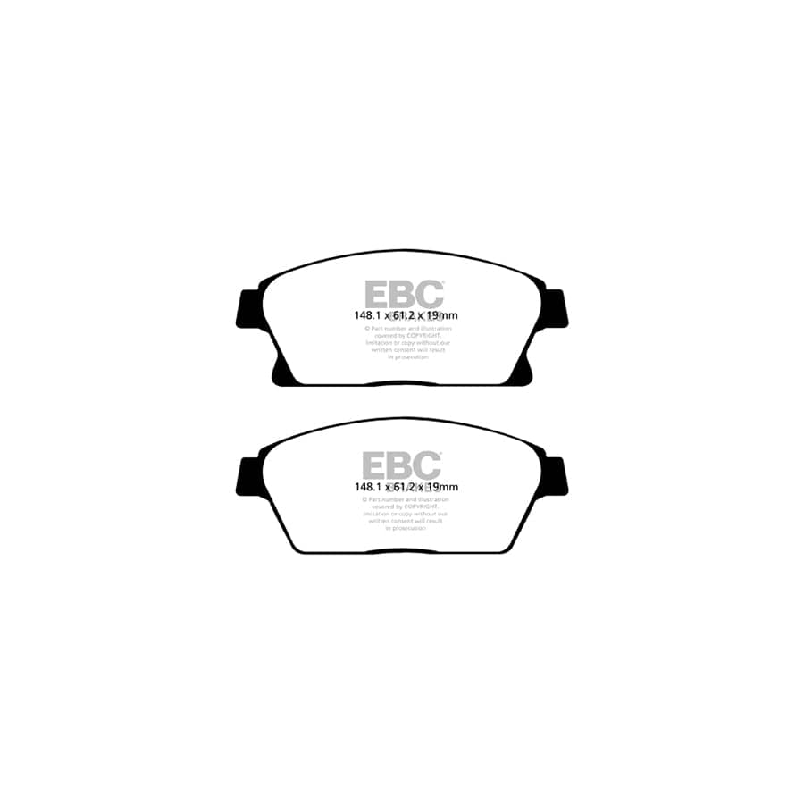 EBC PDKF373 Chevrolet Opel Vauxhall Ultimax Front Brake Pad & Plain Disc Kit - TRW Caliper (Inc. Trax & Mokka X) 2 | Duco Car Parts UK Car Parts