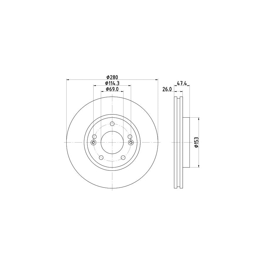 Hella 8AH 355 464-241 Brake Hose