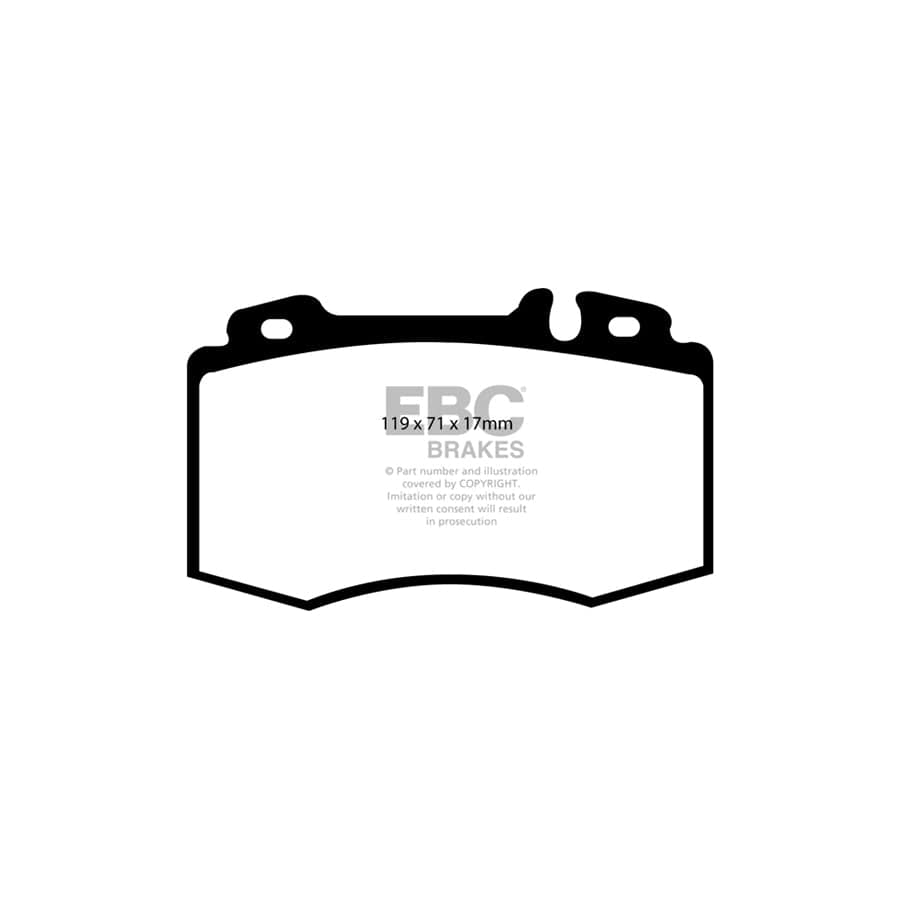 EBC PDKF1216 Mercedes-Benz C219 W/T211 Ultimax Front Brake Pad & Plain Disc Kit - ATE Caliper 2 | Duco Car Parts UK Car Parts