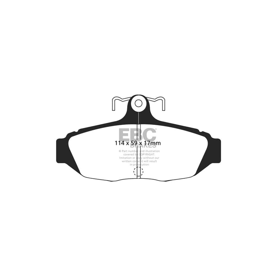EBC PDKR348 Ford Mustang Ultimax Rear Brake Pad & Plain Disc Kit 2 | Duco Car Parts UK Car Parts