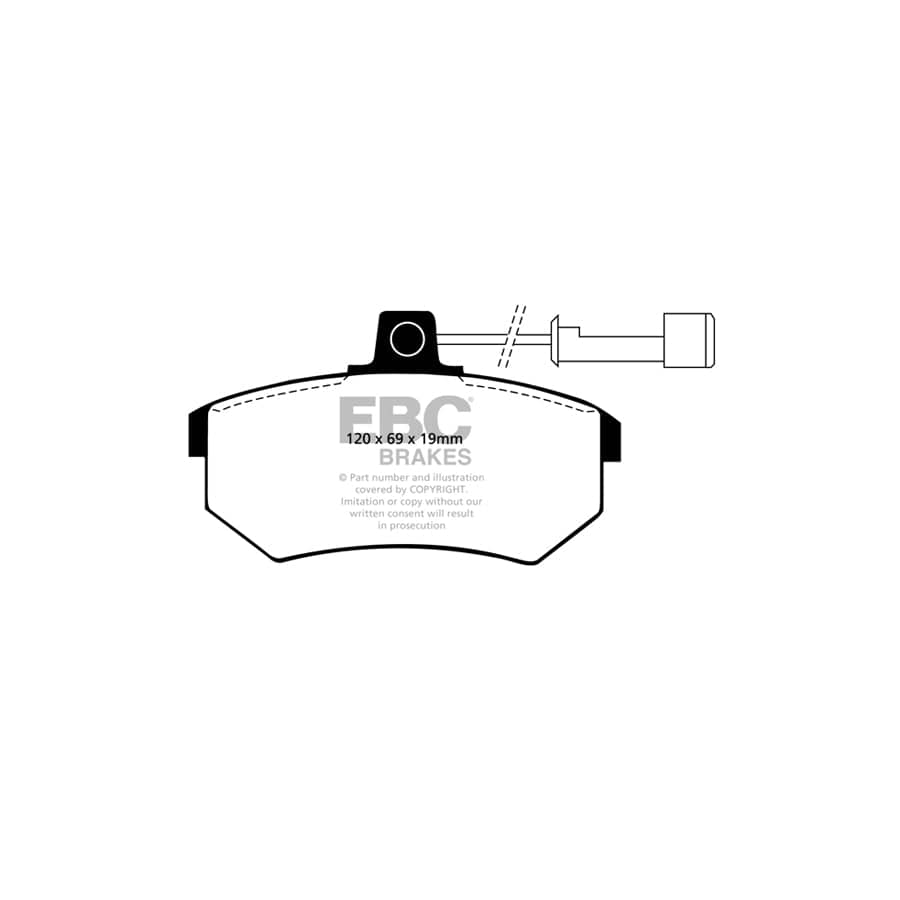 EBC PDKF122 Audi 100 Ultimax Front Brake Pad & Plain Disc Kit - Girling/TRW Caliper 2 | Duco Car Parts UK Car Parts