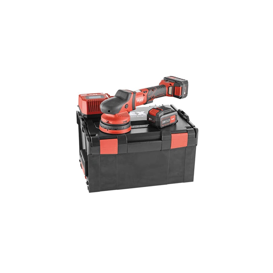 Flex Power Tools FLX465070 XCE 8125 18.0-EC Random Orbital Polisher 18V 2 x 5.0Ah Li-ion | Duco Car Parts UK
