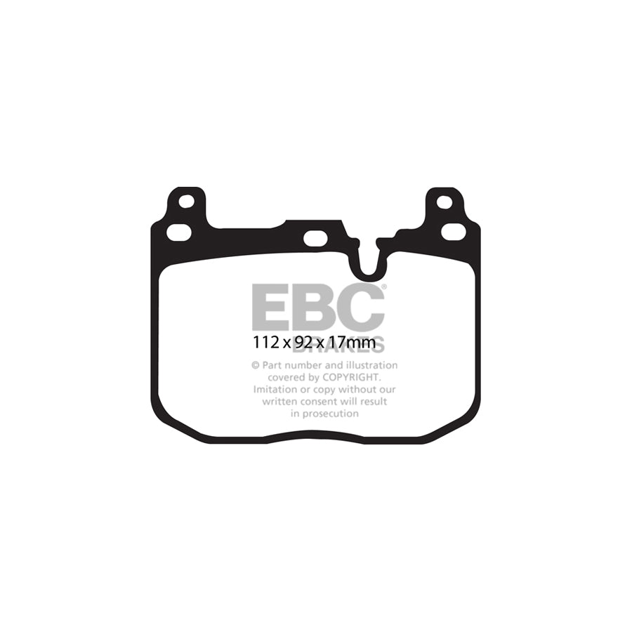 EBC PD07KF317 BMW F22 F36 Redstuff Front Brake Pad & USR Disc Kit - ATE Caliper 2 | Duco Car Parts UK Car Parts