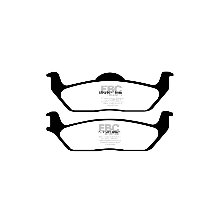 EBC DP61697 Ford F-150 Greenstuff Rear Brake Pads 2 | Duco Car Parts UK Car Parts