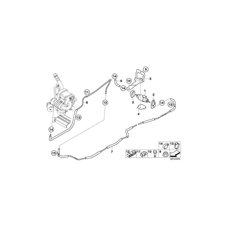 Genuine BMW 34306751993 Drophead Coupé E91 Brake Pipe Bracket (Inc. 330xd, Drophead & 330i) | Duco Car Parts UK Car Parts