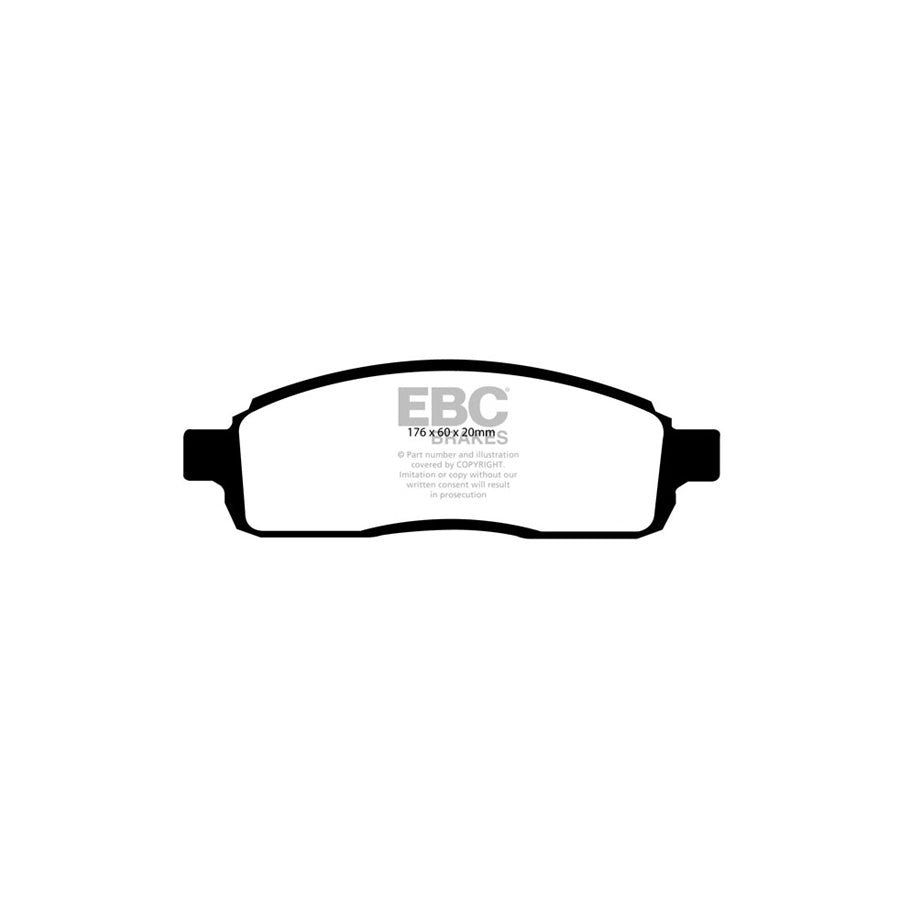 EBC DP61696/2 Ford F-150 Greenstuff Front Brake Pads 2 | Duco Car Parts UK Car Parts