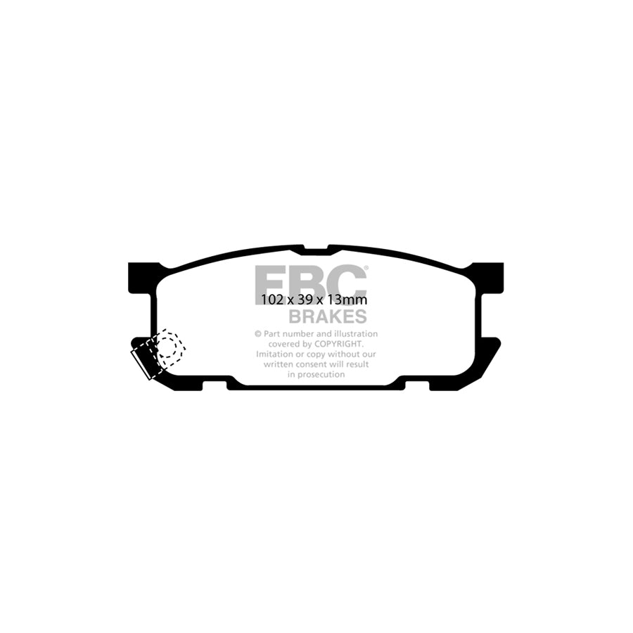 EBC PD13KR288 Mazda MX5 Mk2 Yellowstuff Rear Brake Pad & GD Disc Kit - Akebono Caliper 2 | Duco Car Parts UK Car Parts