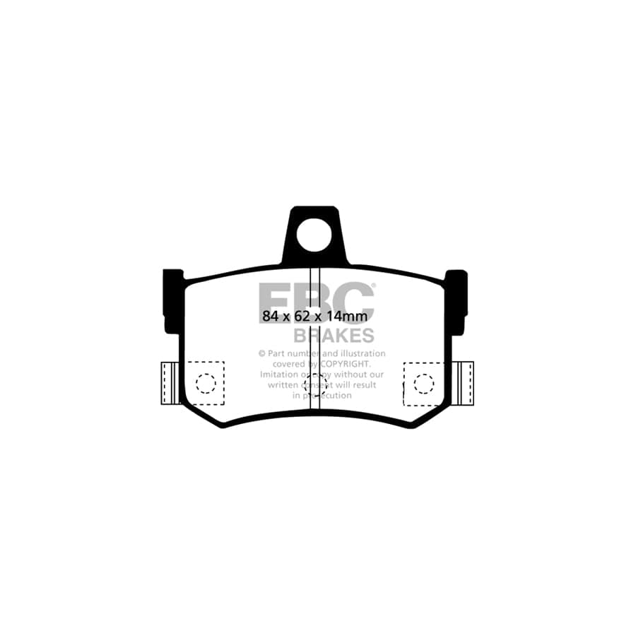 EBC PD11KR472 Ariel Gtm Mg Greenstuff Rear Brake Pad & GD Disc Kit - Girling/TRW Caliper 2 | Duco Car Parts UK Car Parts