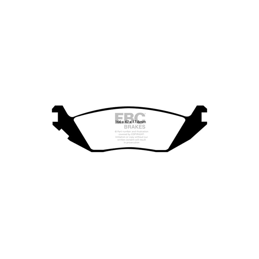 EBC PD01KR261 Dodge Ram Trucks Greenstuff Rear Brake Pad & Plain Disc Kit (Inc. Durango & Ram 1500) 2 | Duco Car Parts UK Car Parts