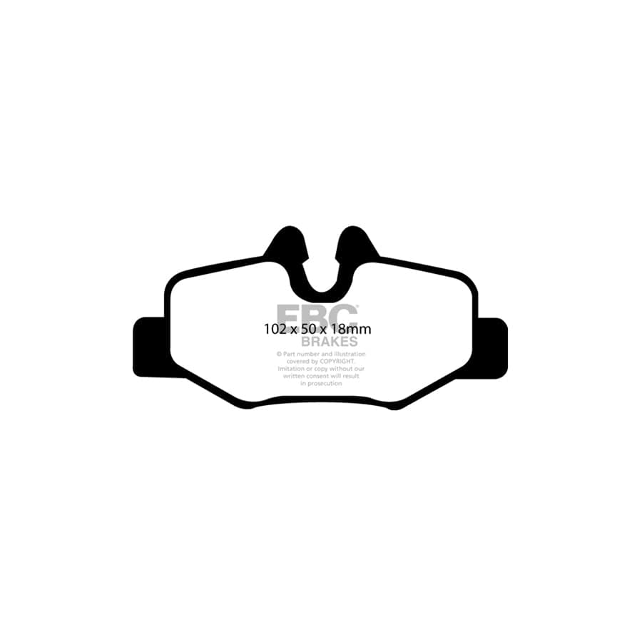 EBC PD01KR534 Mercedes-Benz Greenstuff Rear Brake Pad & Plain Disc Kit - Bosch Caliper (Inc. Viano & Vito) 2 | Duco Car Parts UK Car Parts