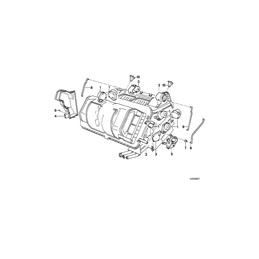 Genuine BMW 64111390834 E34 E32 Evaporator Cover (Inc. 518i, 735i & 730iL) | Duco Car Parts UK Car Parts