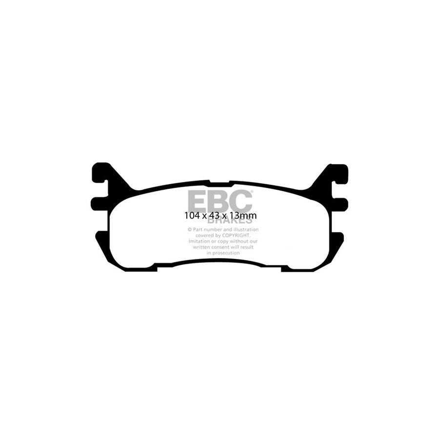 EBC PD13KR287 Mazda MX5 Yellowstuff Rear Brake Pad & GD Disc Kit - Akebono Caliper 2 | Duco Car Parts UK Car Parts