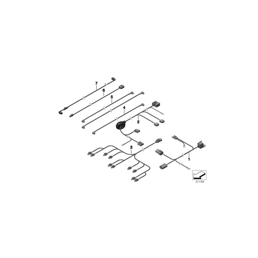 Genuine BMW 61129210764 F01 F07 F02 Harness, Suction Throttle/Hydr. Pump (Inc. 760i, 750i & 550iX) | Duco Car Parts UK