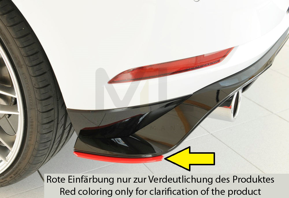 Rieger 00059518 VW Mk7 Golf GTI-TCR Rear Side Splitter 2 | Duco Car Parts UK Car Parts