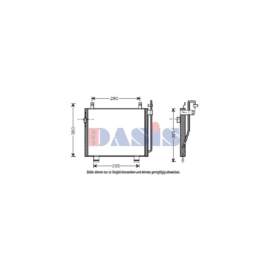 AKS Dasis 320018N Air Conditioning Condenser For Suzuki Wagon R+ I Hatchback (Em) | Duco Car Parts UK