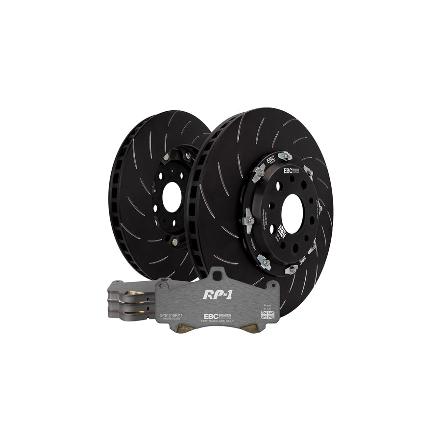 EBC P2DK001RP1 Honda Civic Front Kit RP1 Full Race Pads & 2-Piece Fully-Floating Discs - ATE Caliper 1 | Duco Car Parts UK Car Parts