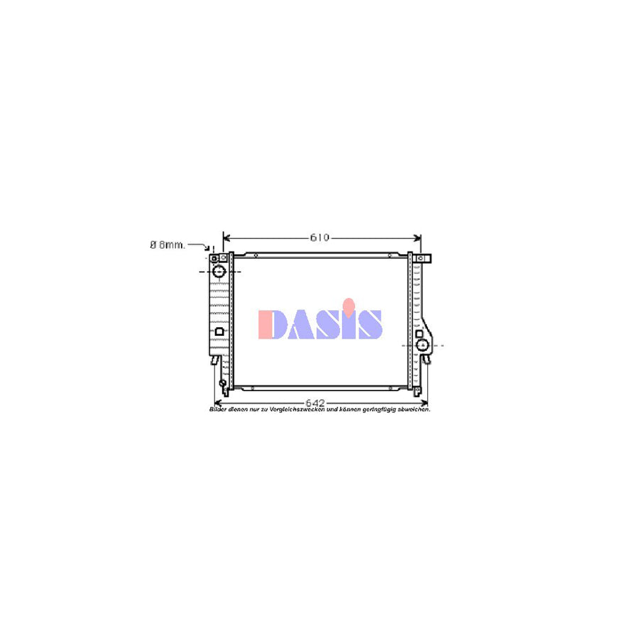 AKS Dasis 050490N Engine Radiator | Duco Car Parts UK