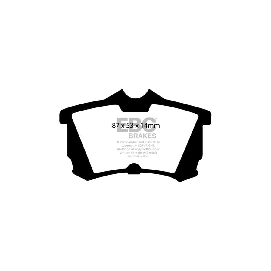 EBC PD18KR037 Honda Accord Yellowstuff Rear Brake Pad & BSD Disc Kit - Girling/TRW Caliper 2 | Duco Car Parts UK Car Parts