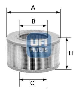 UFI 30.987.01 Air Filter For Ford Sierra