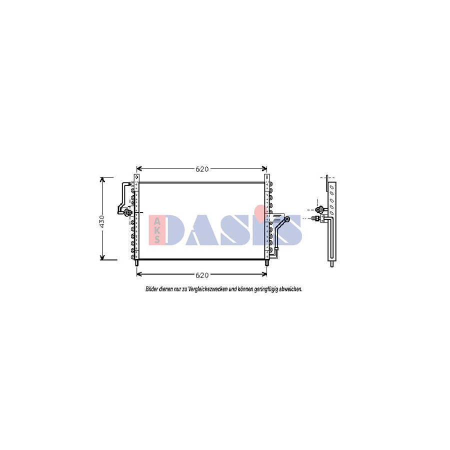 AKS Dasis 152030N Air Conditioning Condenser | Duco Car Parts UK