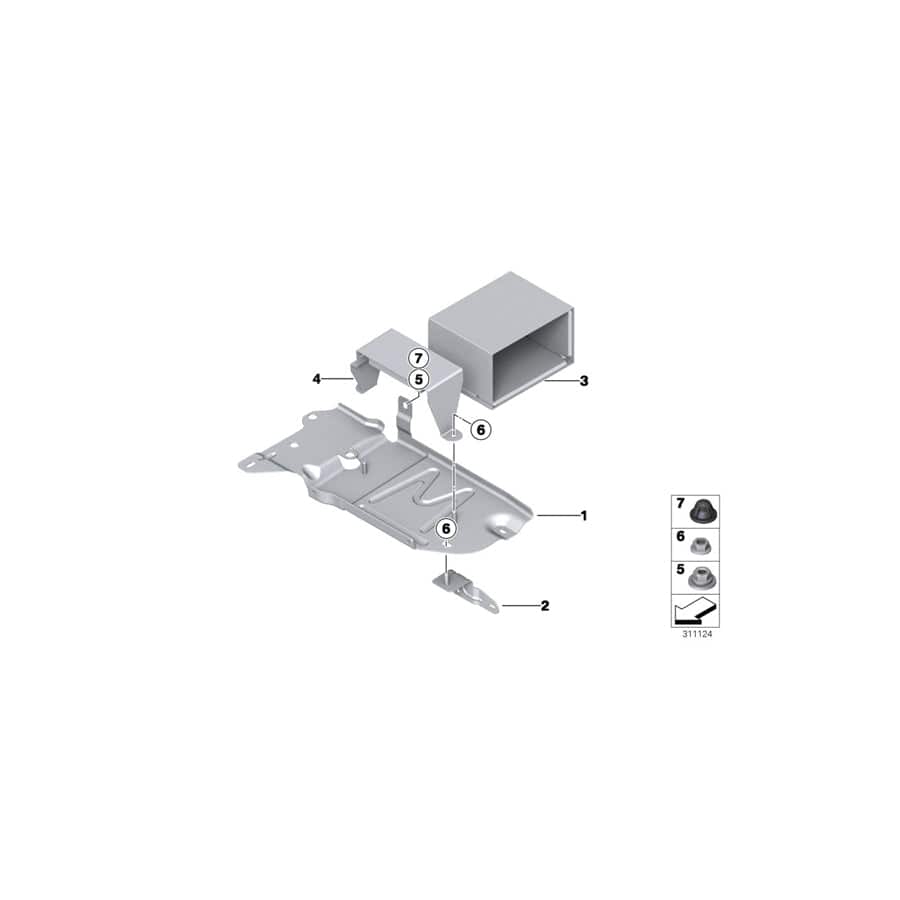 Genuine BMW 61217646100 F07 F07 Bracket (Inc. 530d 155kW, 535d & 535i) | Duco Car Parts UK Car Parts