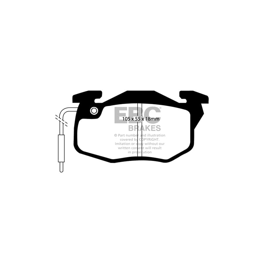 EBC PDKF1553 Peugeot 205 Ultimax Front Brake Pad & Plain Disc Kit - Bendix Caliper 2 | Duco Car Parts UK Car Parts