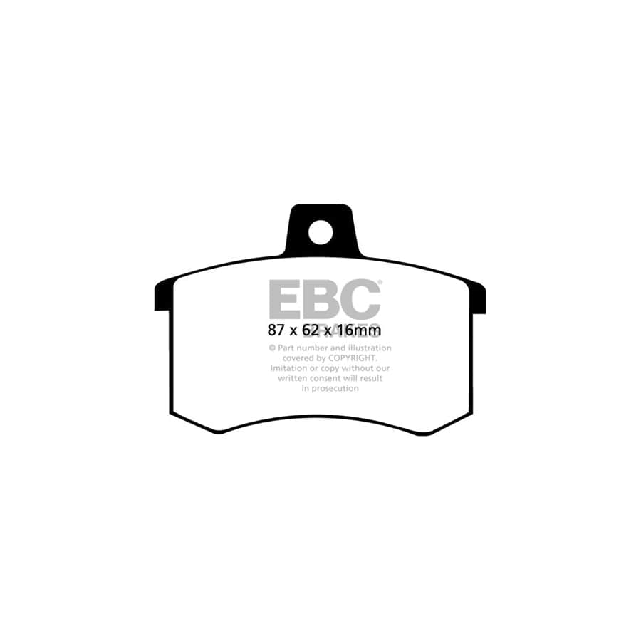 EBC PD02KR019 Audi C4 Redstuff Rear Brake Pad & Plain Disc Kit - Girling/TRW Caliper (Inc. quattro, S4, S6, V8) 2 | Duco Car Parts UK Car Parts