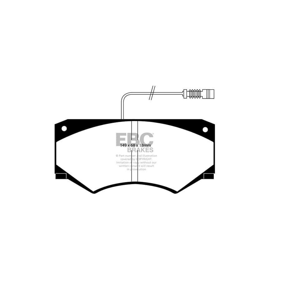 EBC PDKF1229 Mercedes-Benz W463 Ultimax Front Brake Pad & Plain Disc Kit - Bosch/ATE Caliper 2 | Duco Car Parts UK Car Parts