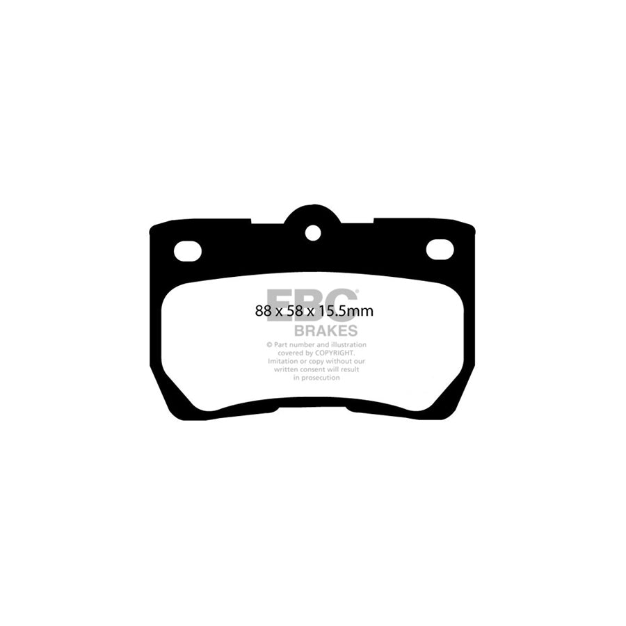 EBC PD06KR242 Lexus Greenstuff Rear Brake Pad & USR Disc Kit 2 | Duco Car Parts UK Car Parts