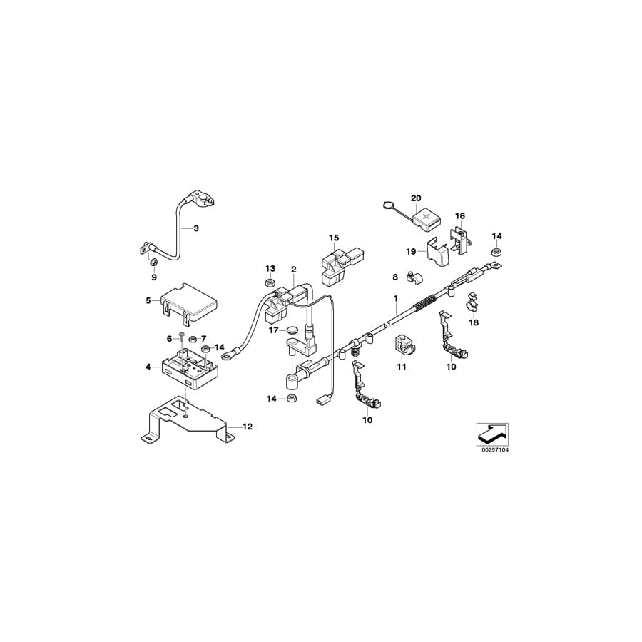 Genuine BMW 61147836847 E85 E86 Holder, Base B+ (Inc.  & Z4 M3.2) | Duco Car Parts UK Car Parts