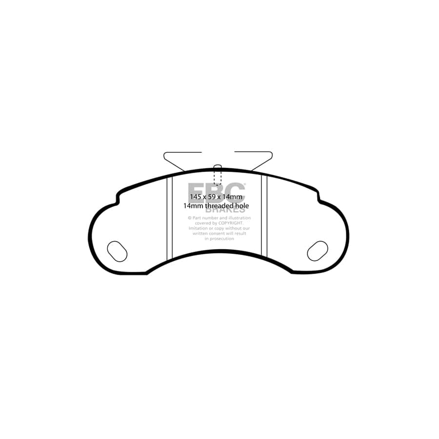 EBC PDKF1231 Mercedes-Benz W463 Ultimax Front Brake Pad & Plain Disc Kit - Bosch/ATE Caliper 2 | Duco Car Parts UK Car Parts