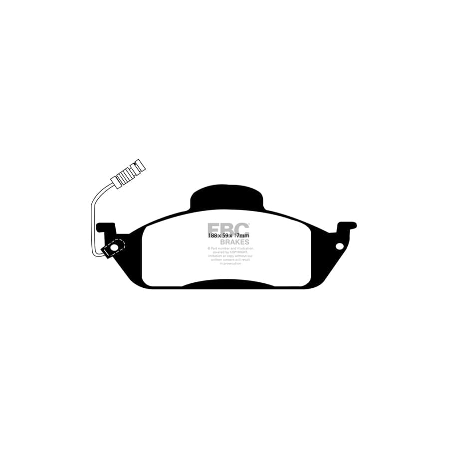 EBC PDKF1235 Mercedes-Benz W163 Ultimax Front Brake Pad & Plain Disc Kit 2 | Duco Car Parts UK Car Parts